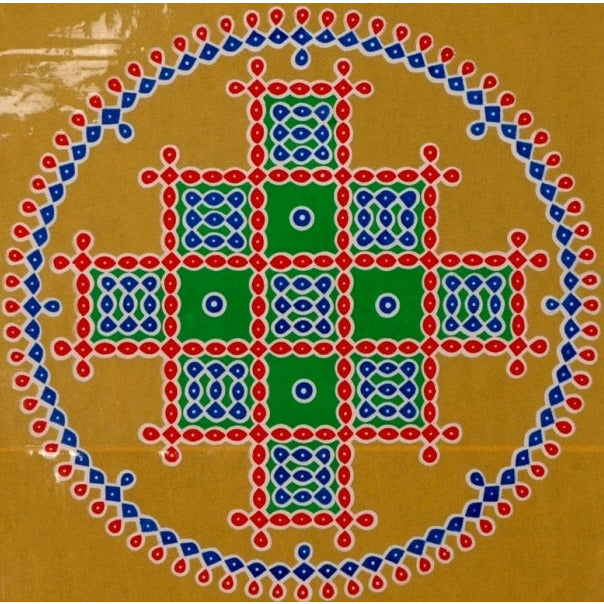 Gold -colored mandala